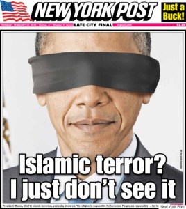 Blindfolded Obama